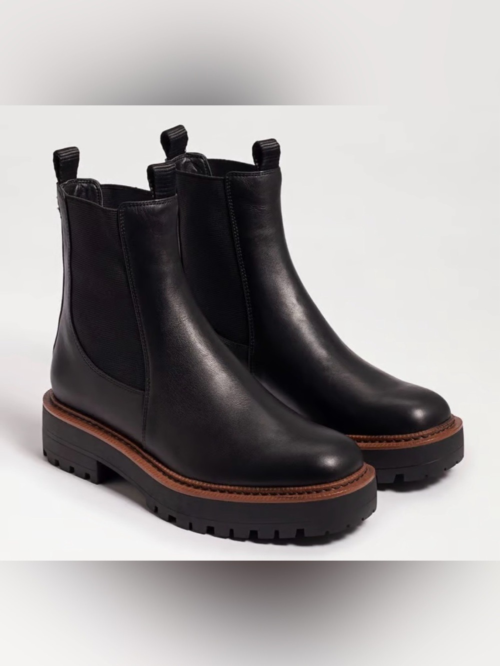 Sam Edelman Women’s Laguna Waterproof Black Leather Chelsea Boots - NWT